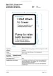 Sign CC06 – Private Level Crossings: Operating Instructions