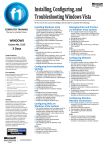Installing, Configuring, and Troubleshooting Windows Vista