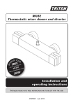 Thermostatic mixer shower and diverter Installation and operating