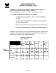 WEBER CARBURETOR TROUBLESHOOTING GUIDE