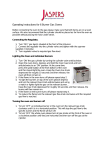 Operating Instructions for 6 Burner Gas Ovens