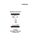 Operating Instructions Portable Ultrasonic Flowmeter KATflow 230