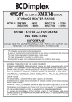 storage heater range installation and operating