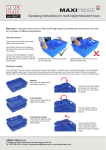 Operating instructions for multi-height Maxinest® trays