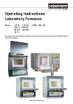 Operating Instructions Laboratory Furnaces