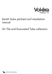 Zenith Solar pitched roof installation manual On Tile and Evacuated