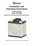 Installation and Operating Instructions