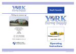 Operating Instructions - York Survey Supply Centre