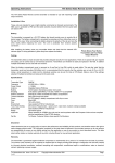 Operating Instructions TX4 Series Radio Remote Control Transmitter