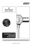 Installation and operating instructions Thermostatic