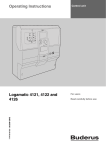 Operating Instructions Logamatic 4121, 4122 and 4126