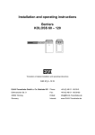 Installation and operating instructions Barriers KOLOSS 60 – 120