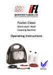 Fusion Clean Operating Instructions