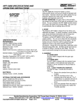 MPT-500B SPECIFICATIONS AND OPERATING INSTRUCTIONS