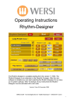 Operating Instructions Rhythm