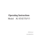 Operating Instructions Model: JG STAT/TS/V3