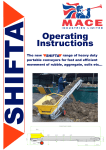 SHIFTA OPERATING INSTRUCTIONS