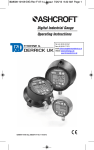 Digital Industrial Gauge Operating Instructions