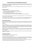 Operating Instructions for Ridgid SeeSnake Interface Box