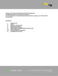 INSTALLATION AND OPERATING INSTRUCTIONS MANUAL