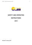 SAFETY AND OPERATING INSTRUCTIONS 2015