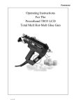 Operating Instructions For The Powerbond TR55 LCD Total Melt Hot