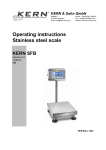 Operating instructions Stainless steel scale