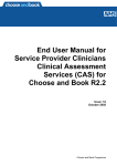 End User Manual for Service Provider Clinicians