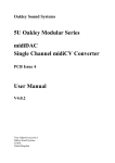 midiDAC User Manual - Oakley Sound Systems