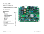 The MKARS 80 QRP 80M transceiver Construction and user manual