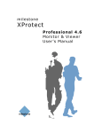 Milestone XProtect Professional 4.6 Monitor & Viewer User's Manual