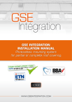 GSE INTEGRATION INSTALLATION MANUAL
