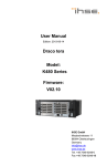 User Manual Draco tera K480 Series