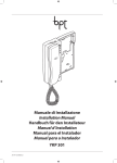 Manuale di Installazione Installation Manual Handbuch für den