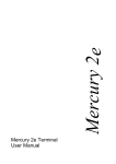 Mercury 2e Terminal User Manual