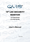19” LED SECURITY MONITOR User's Manual