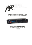 MAD1 DMX Controller User Manual