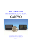 Calypso Operation and Installation Manual