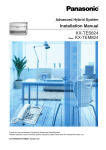 KX-TES824 Model KX-TEM824 Installation Manual