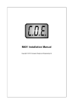 M401 Installation Manual - Conqueror Design & Engineering Ltd
