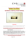 Compact Fire Ribbon™ TECHNICAL INSTALLATION MANUAL