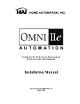 Omni IIe Installation Manual