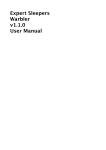 Expert Sleepers Warbler v1.1.0 User Manual