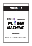 USER MANUAL EQUINOX RGB 1.5M DMX Flame Machine