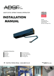 INSTALLATION MANUAL - ADSF