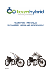TEAM HYBRID HANDCYCLES INSTALLATION MANUAL AND