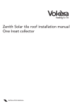 Zenith Solar tile roof installation manual One Inset collector