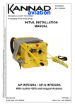 INITIAL INSTALLATION MANUAL AP INTEGRA / AP