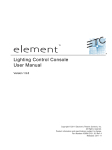 Lighting Control Console User Manual