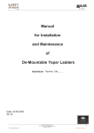 Söll GlideLoc Demountable Ladder installation and user manual